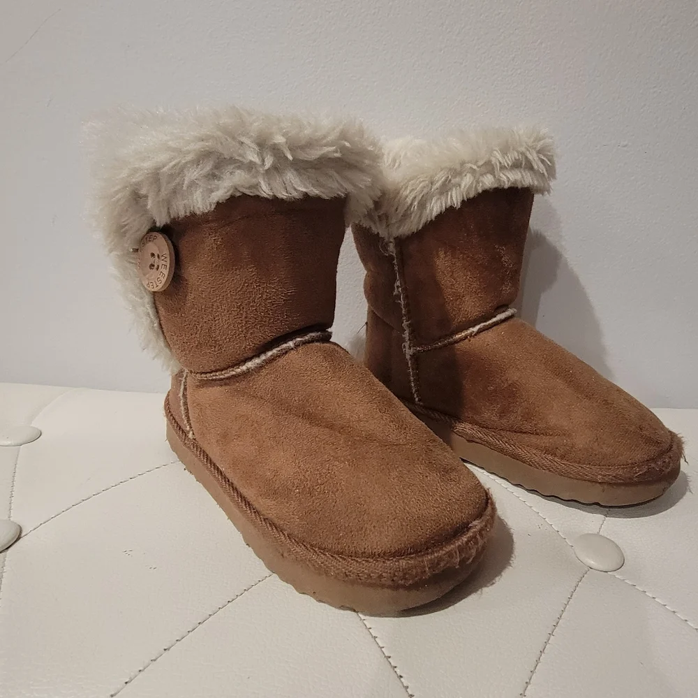 WEESTEP GIRL'S SHERPA LINED BOOTS SIZE 12 Little Girl